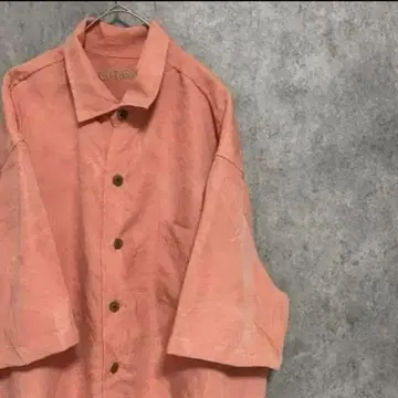 00s 알로하 올 패턴 남성용 L 구제 의류 반팔 개성파 개성파