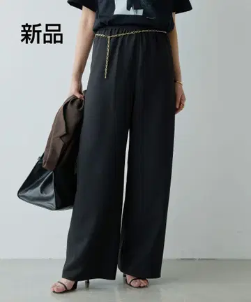 새상품 와이드 드로스트 팬츠