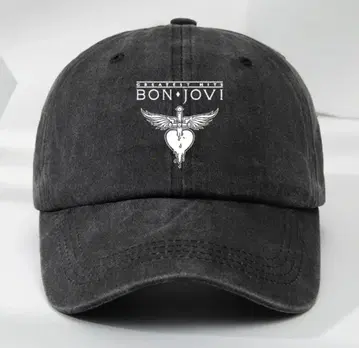 BON JOVI 캡 하트와 날개 로고