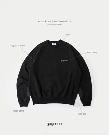Goyemon Wrist Patch Urake Sweat 블랙