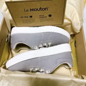 Le Mouton 그레이 스니커즈 24cm 여성용