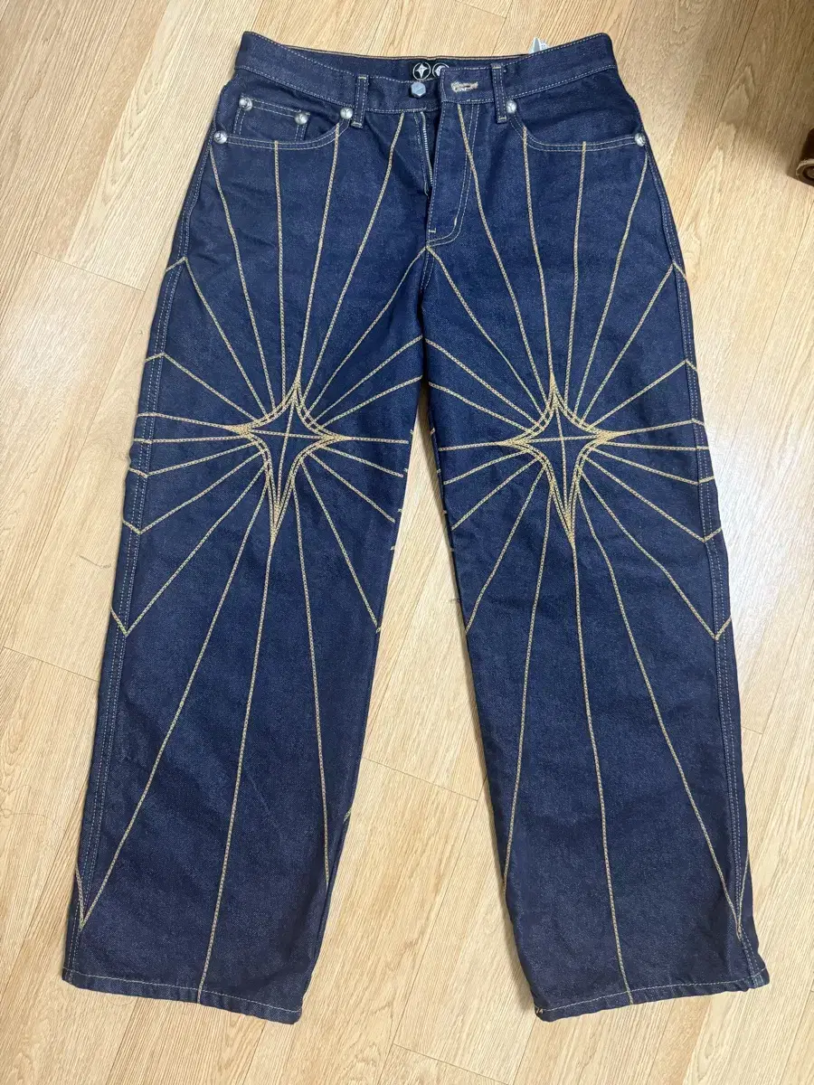 Thug Club Chain Stitch Denim Pants Indigo Color