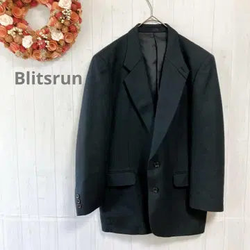 Blitsrnn 테일러드 자켓 다크 네이비 일본제 울 M~L