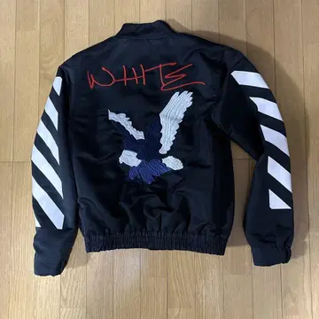 OFF-WHITE 봄버 자켓 블랙 S 사이즈
