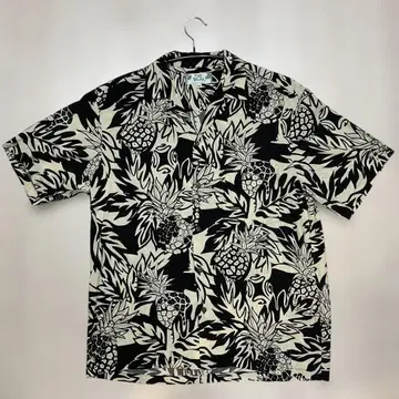 TWO PALMS CRAZY PINEAPPLES 알로하 셔츠 L 상당