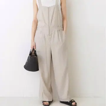 린넨 레이온 지퍼 살로펫