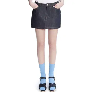 아페쎄 미니 스커트 프론트 버튼