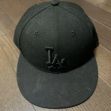 LA 로고 59FIFTY 야구 모자 블랙