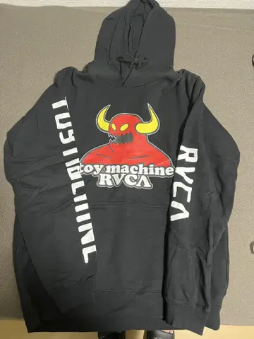 Toy Machine x RVCA 블랙 후드티 M