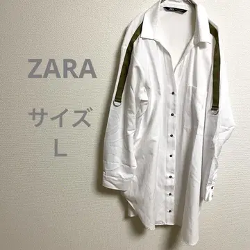 ZARA 자라 오버 사이즈 화이트 셔츠 쿨 L 사이즈