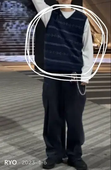 Chaps 니트 베스트 90s