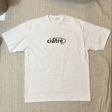 ciatre 로고 프린트 티셔츠 화이트