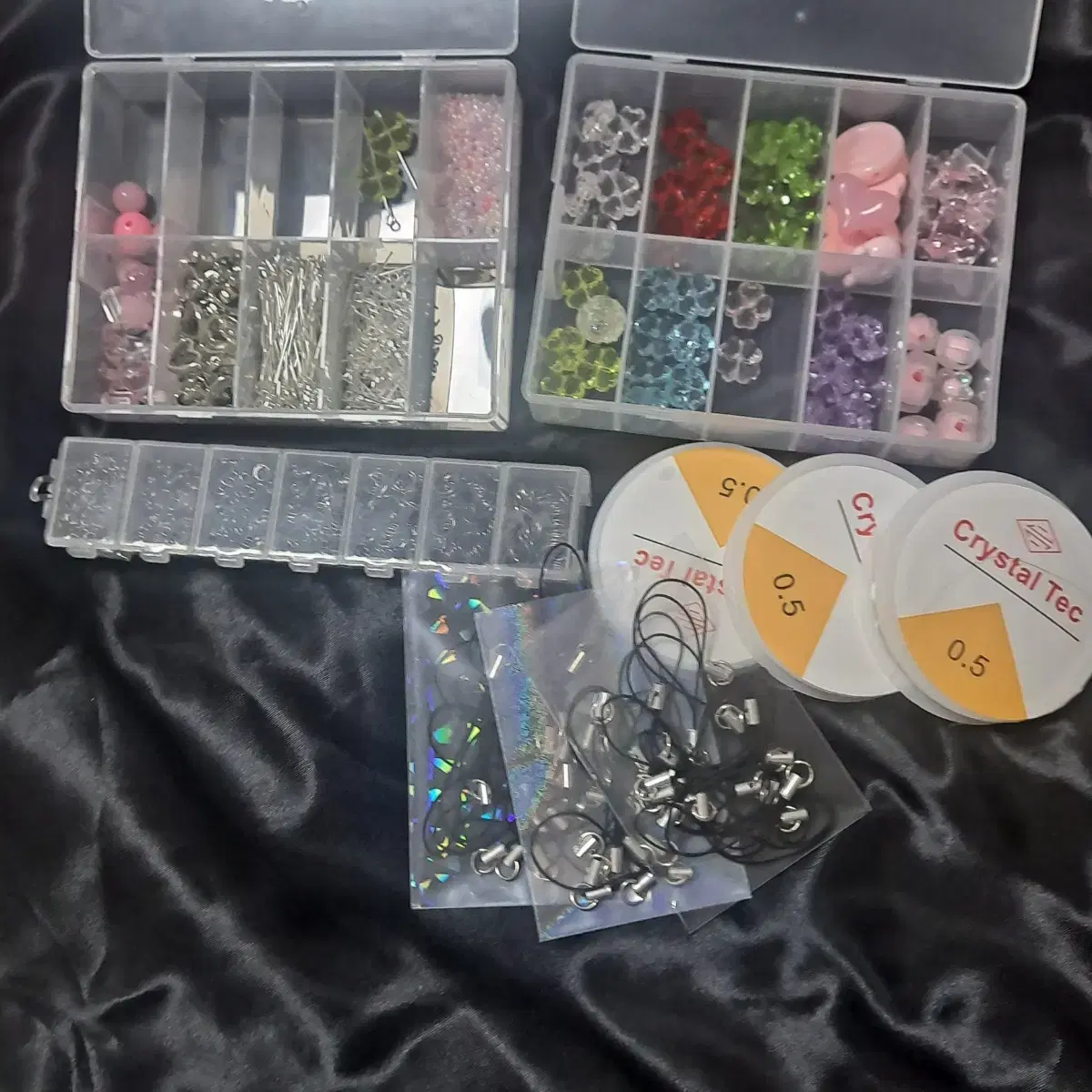 Keyring making DIY material bead craft
