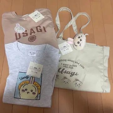 토끼 토트백 T사 셔츠