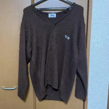 The Fox 브라운 니트 가디건