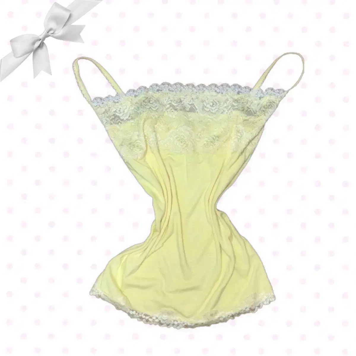 Lemon Flavored Rose Lace Slip, Fairy Vintage, Himegaru, Mori Girl, Hagumi Daily Tank Top
