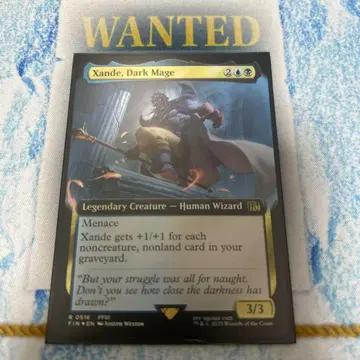 MTG FF 어둠의 마도사 잔데 확장 아트 포일 확장 포일 FIN