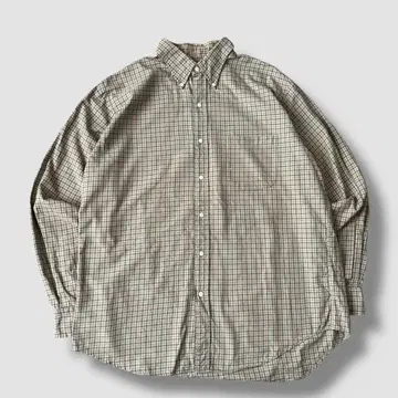 LANDS'END 체크 무늬 긴팔 셔츠