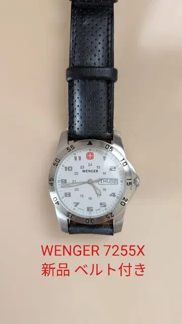 WENGER 7255X 손목시계 배터리 새상품 + 벨트 새상품 포함