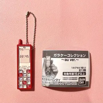 피처폰 컬렉션 au ver. INFOBAR 빨간색 가챠 미니어처