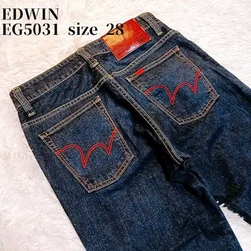 EDWIN 503 EG5031 블루 립 컷 데님 W28
