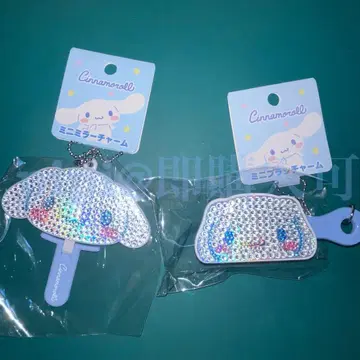 시나몬 미니 거울 참 미니 브러쉬 참 산리오