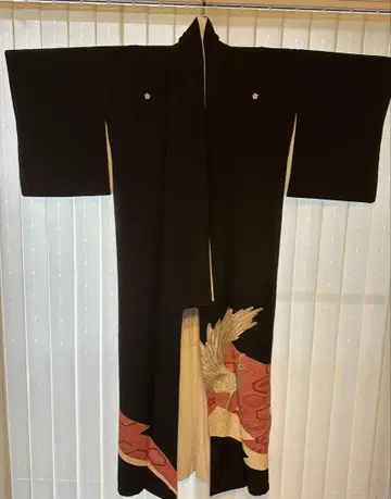 블랙 전통 예복 기모노