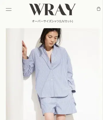 WRAY 레이 오버 사이즈 셔츠 UV 차단