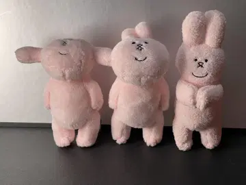 스키 토끼 봉제 인형 3개 세트