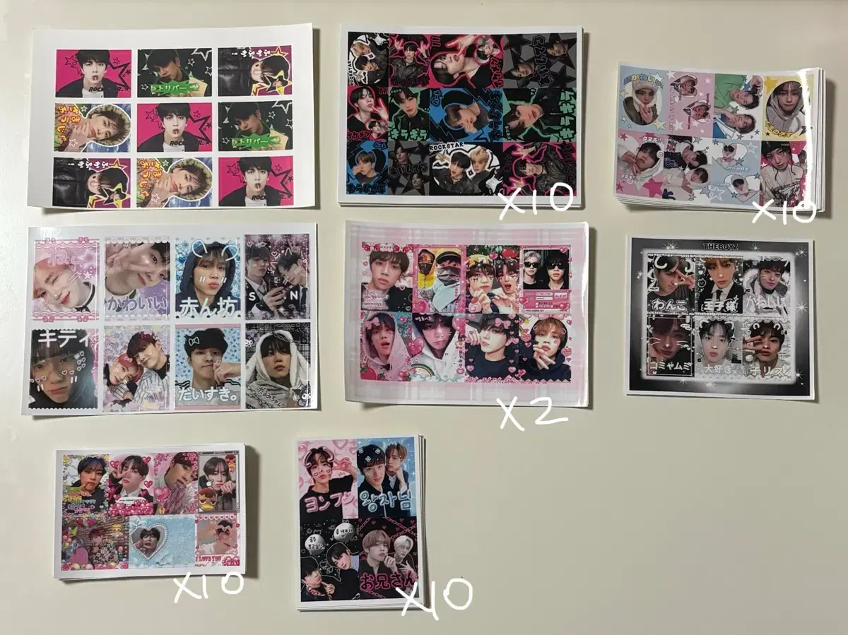 The Boyz Purikura Sticker wts Zuu Hyunjae Younghoon Sunwoo unofficial goods New Q