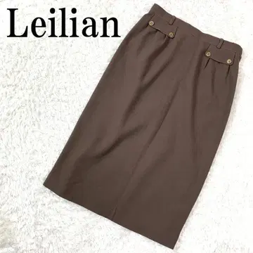 Leilian 레리안 롱 타이트 스커트 브라운 9 B8143