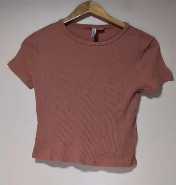 H&M DIVIDED M 사이즈 핑크 티셔츠