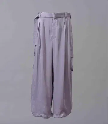 maison special 새틴 카고 팬츠
