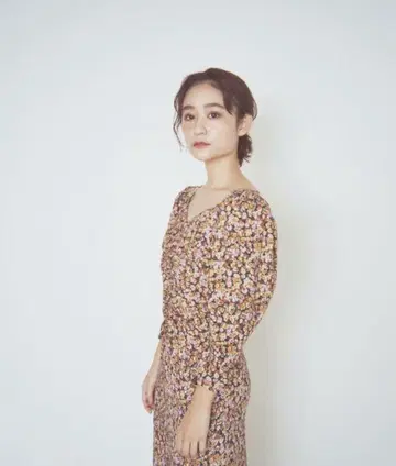 꽃무늬 원피스 롱 원피스 블루베 원피스
