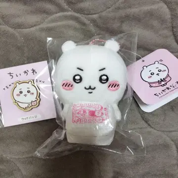 치이카와 모구모구 본점 점원 마스코트 치이카와 우드 배지