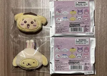 산리오 치이카와 시크릿 헤어 클립 토끼 폼폼푸딩