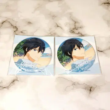 Free! 캔뱃지 나나세 하야오 2개 세트 이와미쵸