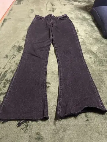 MOUSSY 다크 그레이 부츠 컷 데님
