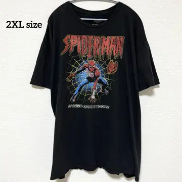 MARVEL 스파이더맨 티셔츠 2XL US 구제 의류 빅 사이즈