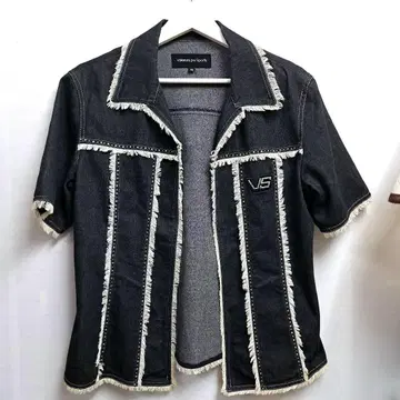 Valenza po Sports 프린지 데님 자켓 40