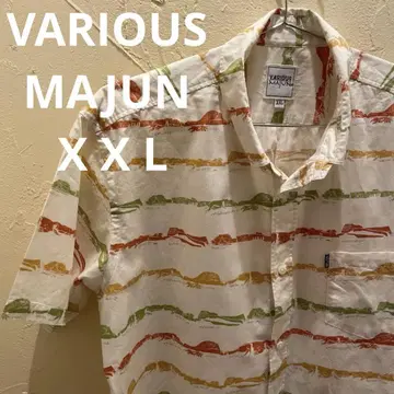 VARIOUS MAJUN 마준 카리유시 의류 알로하 셔츠 2XL