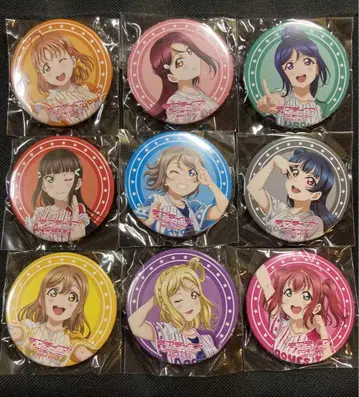 Aqours 캔뱃지 9개 세트 6th 러브 라이브 선샤인