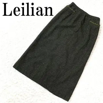 Leilian 레리안 롱 타이트 스커트 그린 9 B8237