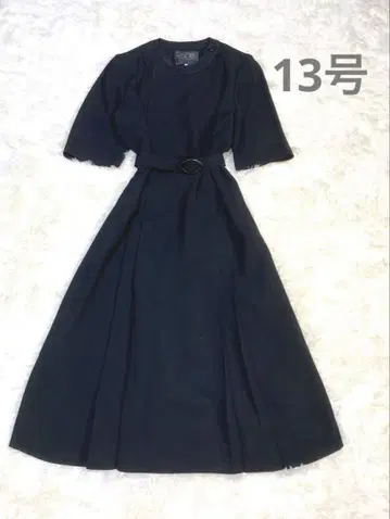 새상품급 도쿄 소와르 SOIR 상복 예복 원피스 블랙 반팔 벨트 포함