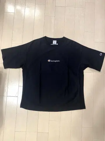 챔피온 champion 리버스 위브 티셔츠 별주 블랙