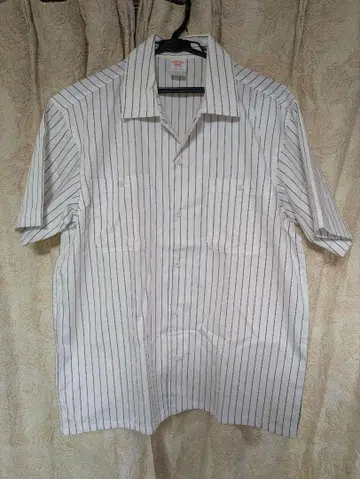 United Athle Works 반팔 워크 셔츠 L XL 흰색 화이트