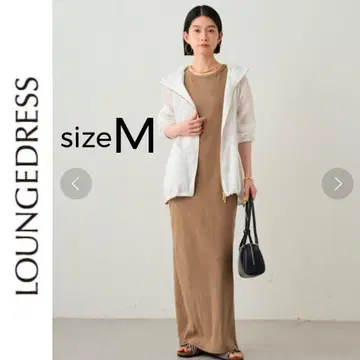 새상품 Loungedress 슬리브리스 컷 원피스 라운지 드레스 M 베이