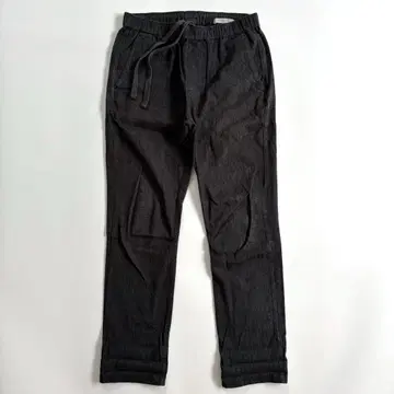 OUTERKNOWN 아우터노른 헴프 혼방 면 린넨 이지 팬츠 블랙 S