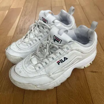 휠라 휠라 디스루프터 2 통굽 스니커즈 화이트 US8 26cm