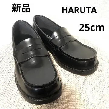 미사용 새상품 HARUTA 하루타 로퍼 25cm EEE 일본제 블랙